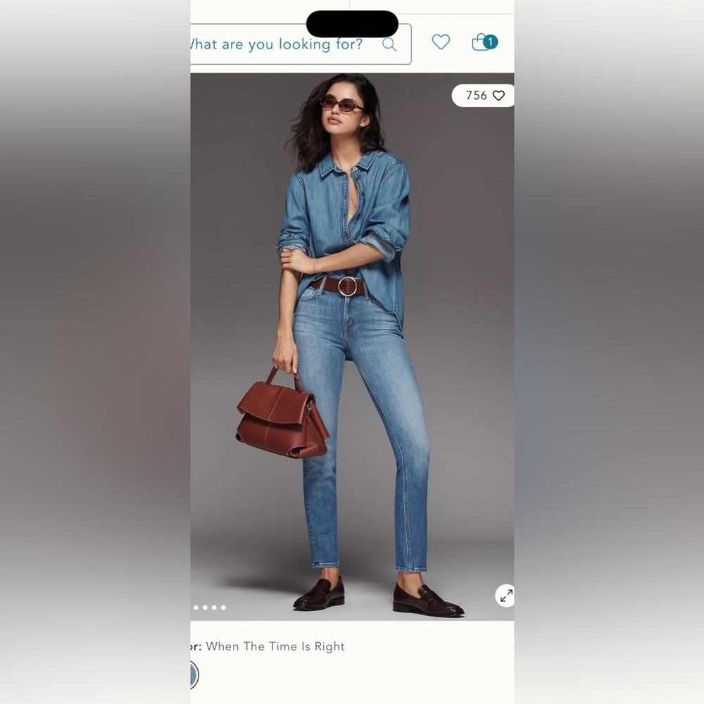 MOTHER The Dazzler Mid-Rise Straight-Leg Jeans - Picture 5 of 7